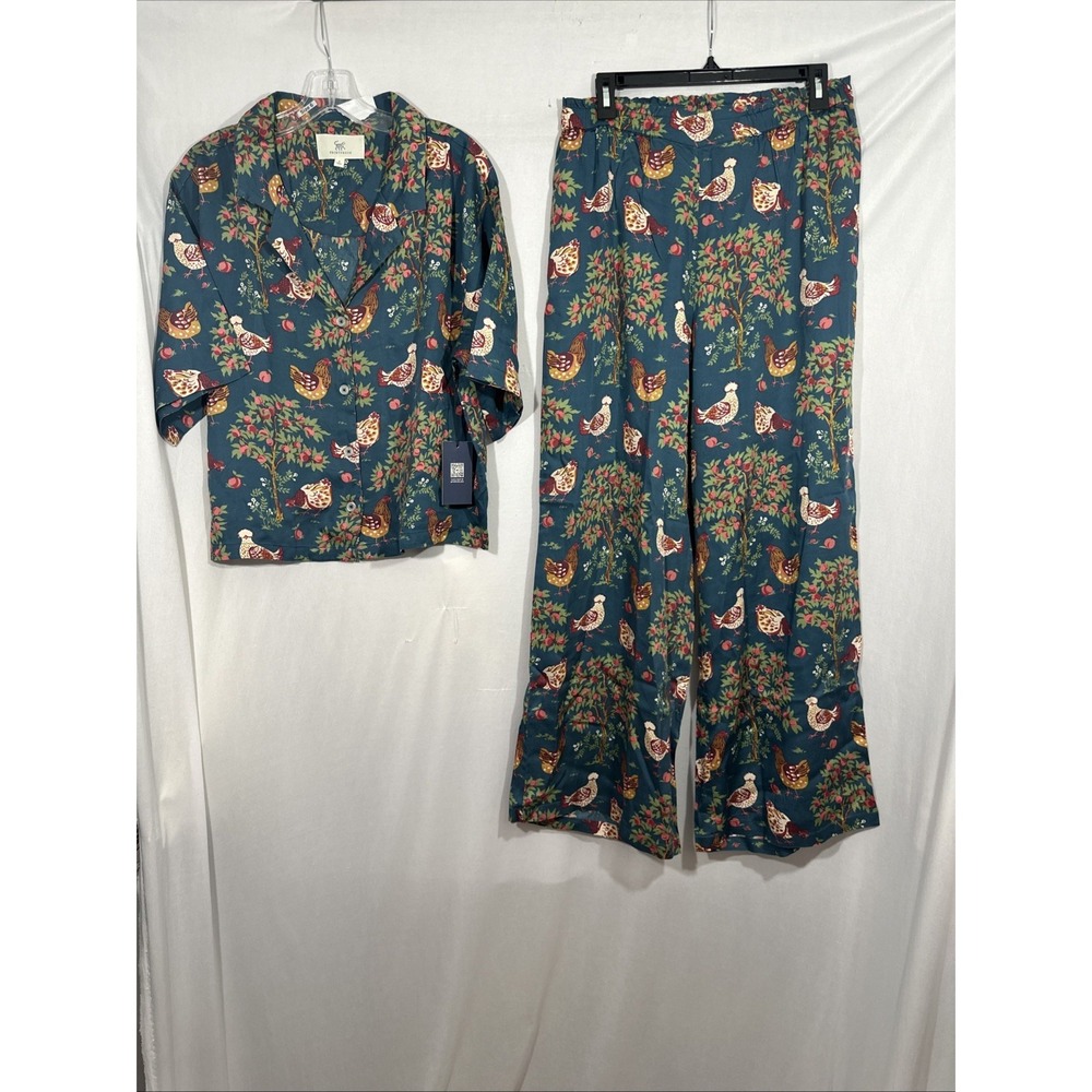 NWT $198 Printfresh‎ [ Small Tall ] Eco Satin Wildest Dreams Set Hen House T2164 - Picture 9 of 16